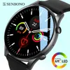 Senbono 2023 Amoled Smart Watch BP Health Monitor Monitor Make Call Watch всегда на дисплее водонепроницаемые умные часы для мужчин женщин