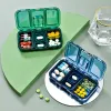 Medicine Pill Box Case Plastikschneider Tablettenhalter Organisator Drogenbrecher Spender Dispenser