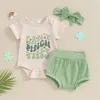 Clothing Sets St Patricks Day Baby Girl Boy Outfit Can T Pinch This Romper Top Shorts Set Born Toddler Shamrock Clothes