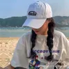 Koreanische Version des Emis Letters bestickte Baseballfrauen, vielseitiger Frühling und Sommer, ungezwungener großer Kopf, weicher Top -Entenhut für Männer, trendy