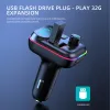 Carregador de carro 25w carregador USB tipo C Fast Charger qc3.0 Car Bluetooth 5.0 FM Transmissor Handsfree Car Kit Mp3 Player Suporte