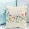 Lavande et marguerite motif floral décoratif tai-oreiller jet taire canapé décor
