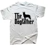 The Dogfather German Shepherd Dog Dad T Shirts Graphic Streetwear Short Sleeve Birthday Gifts Summer Style T-shirt Mens Clothing