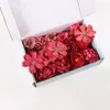 Dekorativa blommor Blommatillbehör Naturan Plant Torkat Materialpaket Diy Wax Slice Present Box Epoxy Harts Smycken Makan