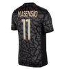 2023 2024 Maillot de foot mbappe voetbalshirts Kolo Muani O.Dembele Asensio Hakimi Ugarte voetbalshirt 23 24 Hommes Enfants Men Kids PSGS Lee Kang in derde weg