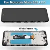 6.5 "Moto E32 Wymiana ekranu wyświetlacza, dla Motorola Moto E32 LCD Display Dotknij Digitizer z panelem montażu ramki