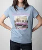 2024 FRANCUSKA MARKA MODY ZV Kobiet graficzny T-shirt Summer Rose Car 3D Digital Printed krótki rękaw Bawełniane sztabki