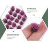 Decorative Flowers Flower Cluster Model Mini House Plant Scenery Decor Artificial Ornament Grass Vegetation Simulated