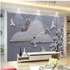 Wallpapers 3D Aangepaste behang Landschap schilderen Relief Achtergrond Wall Living Room TV Decoratief