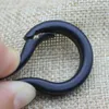 Hooks Rotatable Black Plastic Snap Clip Carabiners Hanging Keychain 100 Pcs/lot