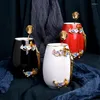 Muggar Creative Bone China Coffee Mug Milk Cup Enamel Flower Te Set Water Drinkware Birthday Wedding Present