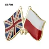 UK en Duitsland Verenigd Koninkrijk Rusland vlag Rapel Pin International Travel Pins Collections Flag Badge Friendship Country Flag