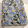 A5 A6 Floral Print Notebook with brozy Hardcover 98 Sheets Creative Portable Journal for School, Student, Office