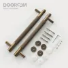 Dooroom Antique Brass Door Двойная односторонняя шнурная ручка бара Деревянные ворота стеклянная дверная дверная ручка для душа ручка латунь