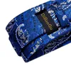 Bow Ties Men's Men's Royal Blue Pocket Square Cufflinks Mariage Business Forme Business Suisson Silk Neck Tie Accessoires pour mari