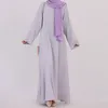 Ubranie etniczne Moda muzułmański Dubai Abaya dla kobiet 2024 Soft Abayas Khimar Turcja Islam Ubrania Long African Dress Srain