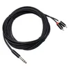 6.35 до 2RCA Lotus Audio Cable Полный медный проводник с золотой головкой Большой трехъядерный стерео миксер, усилитель мощности