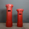 Dekorativa plattor Post Box Decoration Stor Postal Model Mailbox Shopping Mall