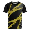 Heren Snelle drogen T-shirts Ultradunne Running Short Sleeve Dames Ademend tennisjersey Summer Badminton Trainingskleding 240403