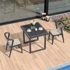 Tavolo da balcone all'aperto e sedie tavolino da tè piccolo appartamento casa per patio sedia da giardino tavolo da pranzo mobili da giardino esterno