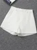 Aelegantmis Office Lady Shorts solides pour femmes Summer 5 Y2K Pantalons courts en vrac Elegant Korean Fashion High Waited Shorts 240407