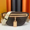 Cross body bumbag taille tassen fanny pack reliëf bloemontwerpers tas lederen luxe mode schoudertas serienummer datum code stofzak