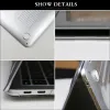 Macbook Proのキラキラ光るクリスタルラップトップケース13ケースM2 A2338 MacBook Air 2022 Case 13.6 A2681 Cover Funda