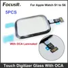 5st Pekskärm Digitizer OCA GLUE GLASS FÖR APPLE SERIE SERIE 9 7 6 4 3 2 SE 38mm 40mm 42mm 44mm LCD Screen Repair Pit Parts Parts