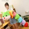 Stuffed Plush Animals 70cm-110cm Lovely Soft Colorful Caterpillar Plush Toy Pillow Kids Children Stuffed Plush Toys Worm Soft Plush Doll Birthday Gift L411