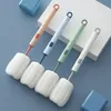 Bottle Cleaning Brush Soft Sponge Cup Long Handle Detachable Wineglass Milk Bottle Drink Glasses Cleaning Tools Kitchen Supplies
