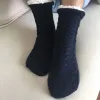 Animaux chaussettes nouvellement floues de couleur unie chaude en peluche moelleuse à pantoufle rembourrée de sommeil pour hommes garçons