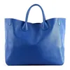 Totes Roomy Women Bag Genuine Leather Handbag Luxury Cowhide Casual Tote Thick Real Natural Bucket Shopper Daily Big Purse