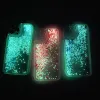 Luxury Glitter Luminio Liquid Quicksands Case per iPhone 11 12Mini 13 14 Pro Max Xs Xr 7 8 6 6S Plus SE2 3 Copertina morbida Clear