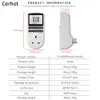 CerHot Timer Socket Programmer 7 Dag 12/24 timmar Elektroniskt kök Digital programmerbar Switch Power Outlet Control