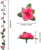 Decoratieve bloemen Kunstmatige slinger nepbloem Rose Vine levense zijden muurhangen plant voor bruiloftsboogdeurdecoratie