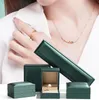 Leather Jewelry Box Ring Earrings Bracelet Chains Necklace Pendant Display Holder Wedding Jewelry Storage Organizer Gifts Case