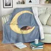 Cobertores Crescent Yorkshire Fleece Blanket Dog Wearwanta 3D Adultos/crianças Sherpa