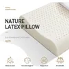 Talalay-High Antibactérien Antibactérien Natural Latex Pillow, support de cou orthopédique, vertèbre cervicale, soins au cou, lit de grandes traverses