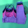 Set attivi sexy yogo in 2 pezzi set da donna abito sportivo femminile reggiseno shorts shorts abiti da fitness che si muove morbido morbido traspirante