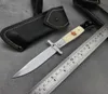 New Arrival Russian Finka NKVD KGB Manual Folding knife Pocket black ebony handle 440C blade Mirror Finish Outdoor Hunting Camping3742828