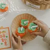 Candele Hand Regalo arancione arancione Punte di tiro fai -da -te Ornamenti decorativi creativi Manuale di frutta simulato