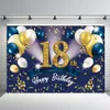 Famiglia di compleanno di 18 anni Fotografia Black Gold glitter Girls Girls Girlth Birthday Foto Booth Sfondo