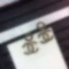 Chanells kolczyka luksusowy projektant marki C mały stadnina ze stali nierdzewnej złota róża srebrna srebrna logo logo grawerowanie kolczyków dziewczęta biżuteria ślubna hurtowa 846 944