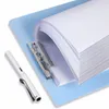 2 Clips -Dokumentdateiordner für A4 Papierbriefgröße Binder Schreibtisch Kunststoff Office -Aktenordner Organizer mit Papierclip