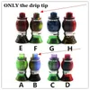 Cleito 120 Drip Tips Epoxy Resin Wide Bore Drip Tip Mouthpiece for Aspire Cleito 120 Atomizer Tank Coil 8 Colors E cigarette Accessories ZZ