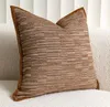 Pillow Modern Elegant Brown Coffee Geometric Square Throw Pillow/almofadas Case 45 Classic Simple Caramel Cover Home Decore