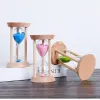 1/3/5 Minuten dreisportherzweigte Hourglas Einfache moderne kreative Sanduhr Wohnzimmer Desktop-Ornamente Timer Praktisches Geschenk