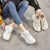 Chaussures de fitness Fish in Love Breathable Femmes Chunky Sneakers 2024 Fashion Summer Femme's Plateforme Brand Trainers Footwes Footwear Whitegy83