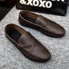 Casual Shoes Spring And Autumn Men's PU Leather Lefu Comfortable Lightweight 2024 Summer Soft Sole Lazy