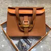 Halzan Handtaschen Leder Crossbody Bags Neue Tc Top Layer Cowhide Hasan Tasche Highend Leder Hufeisen Schnalle Bag Eins Schulterkreuzkörper Unterarm Have Logo Hb5c